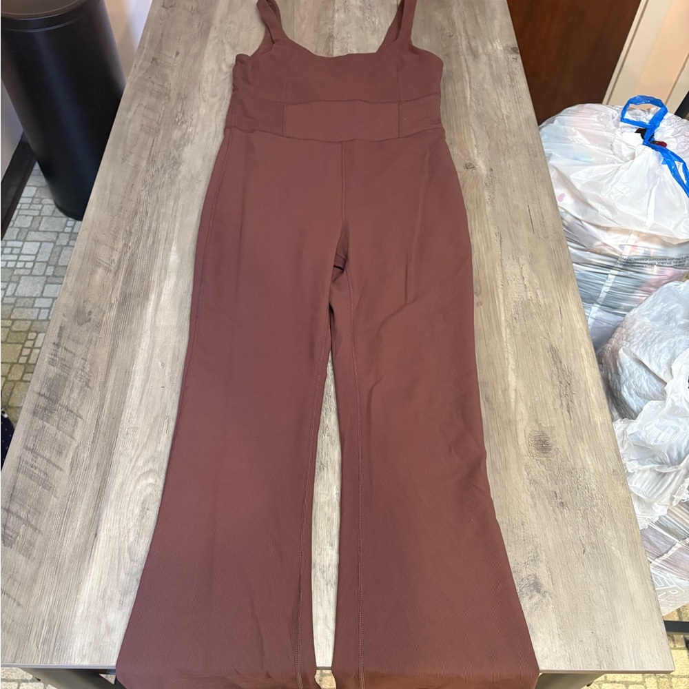 Chic Sleeveless Brown Jumpsuit